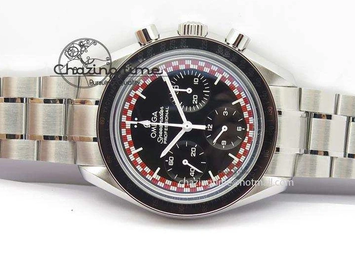1222 Speedmaster SS 2013 Pro Racing On SS Bracelet Manual Winding Chrono Movement UrbanStyle 8230